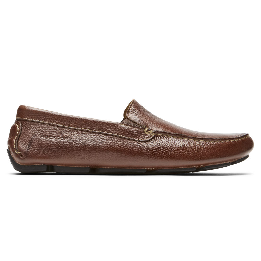 Zapatos De Barco Rockport Hombre Mexico - Rhyder Venetian Marrom - NXWKU5290